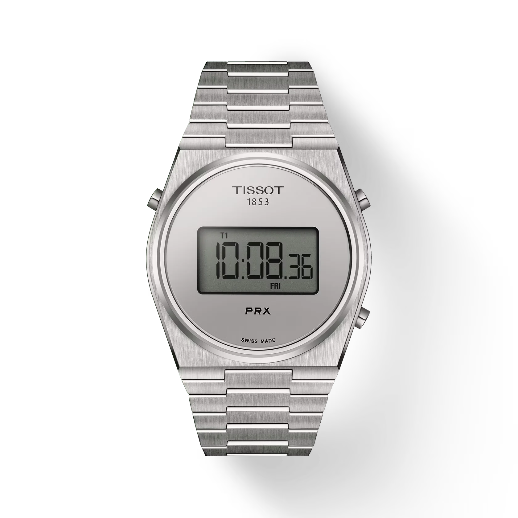 Tissot PRX Digital 40MM für Herren - Silberner Spiegel Zifferblattfarbe