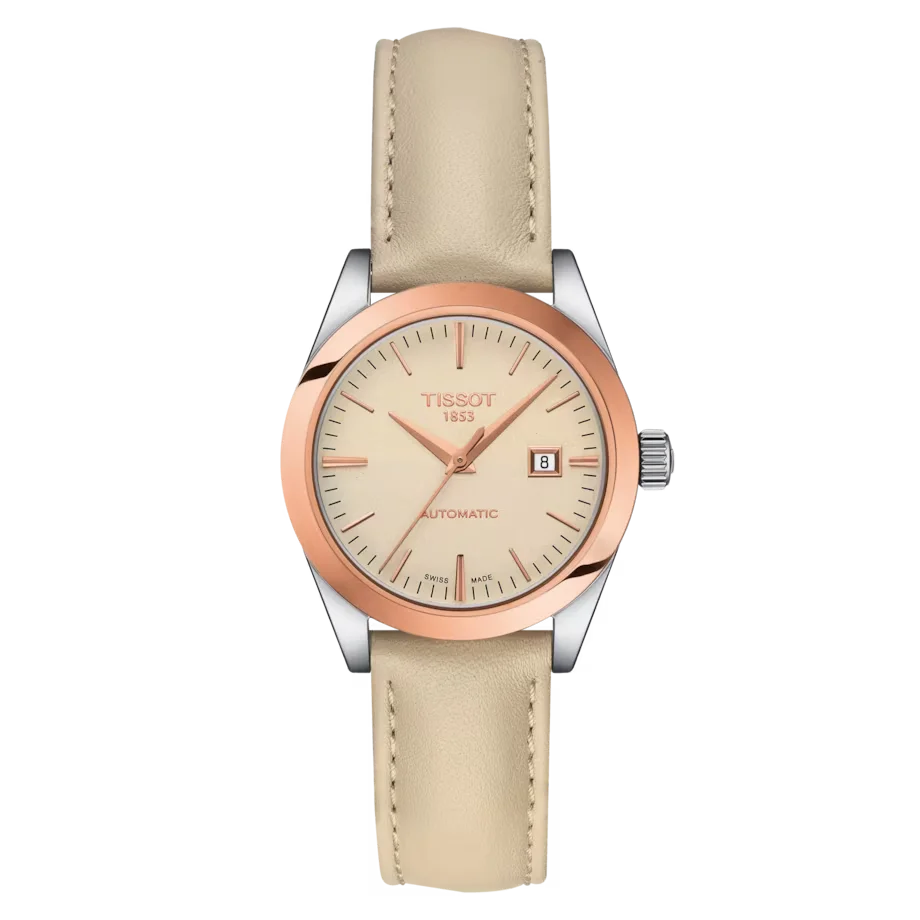 Tissot T-My Lady Automatic 18K Gold Bezel Damenuhr - T930.007.46.261.00