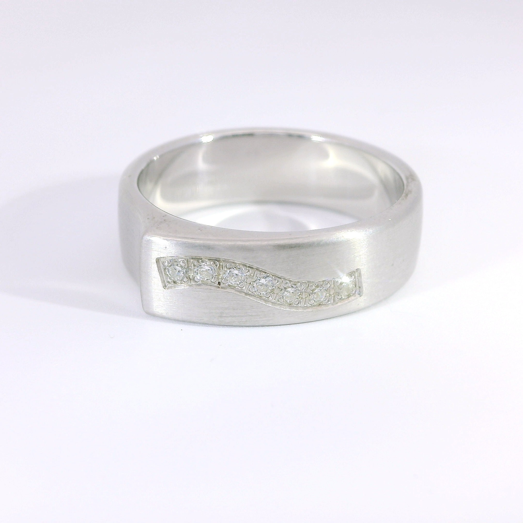 Partnerringe Silber 925 rhodiniert mit Zirkonia – LS-03/6 & LS-04/6