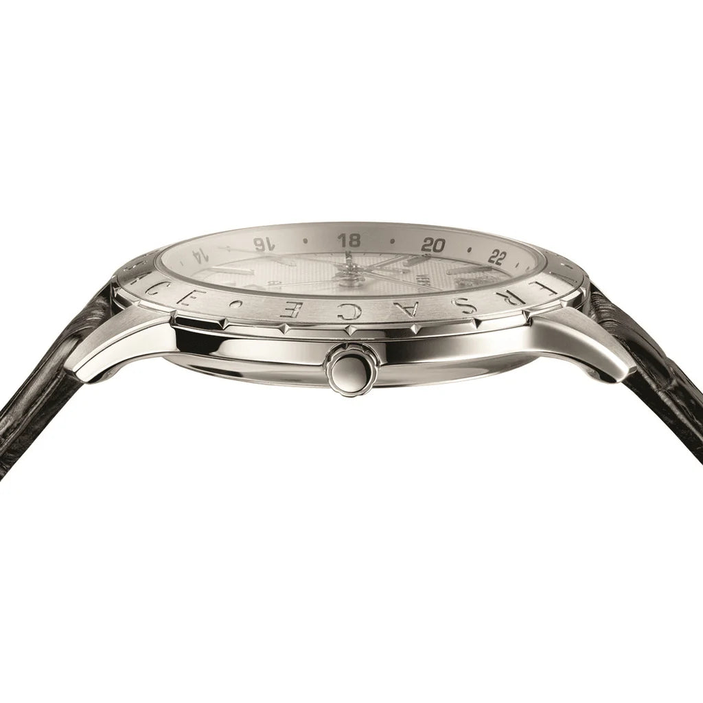 Versace Elegant Medusa Herrenenuhr aus Lederarmband - VEBK00118