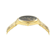 Versace Herrenuhr Schwarzes Zifferblatt Gold