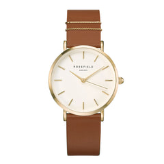 Rosefield WEST VILLAGE Damenuhr mit Lederarmband