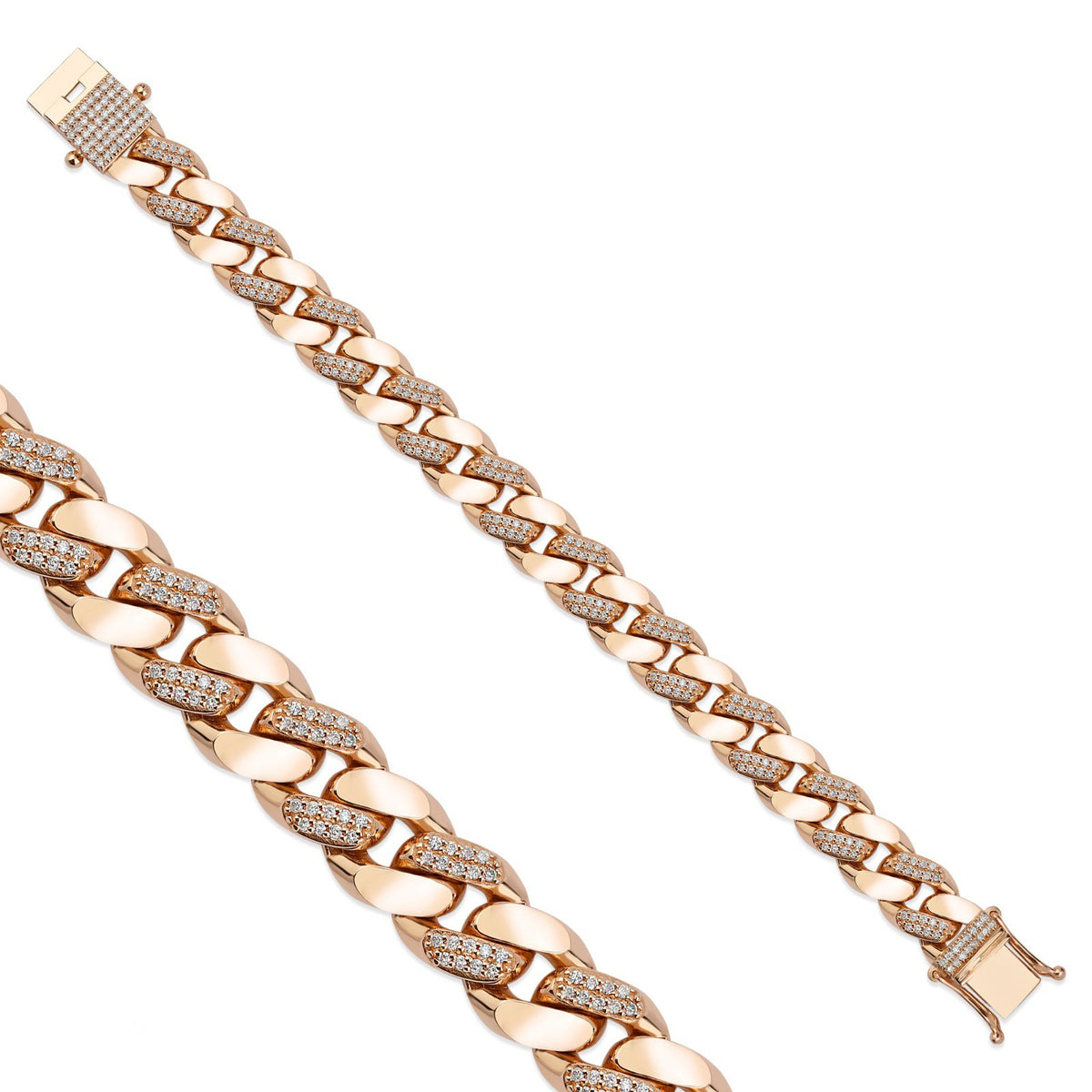 Roségold-Armband mit Diamanten - BL0000319