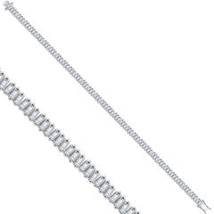 Weissgold-Armband mit Diamanten - BBL0000392