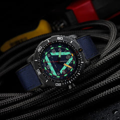 Luminox ICE-SAR 45mm Outdoor Uhr Schwarz Blau