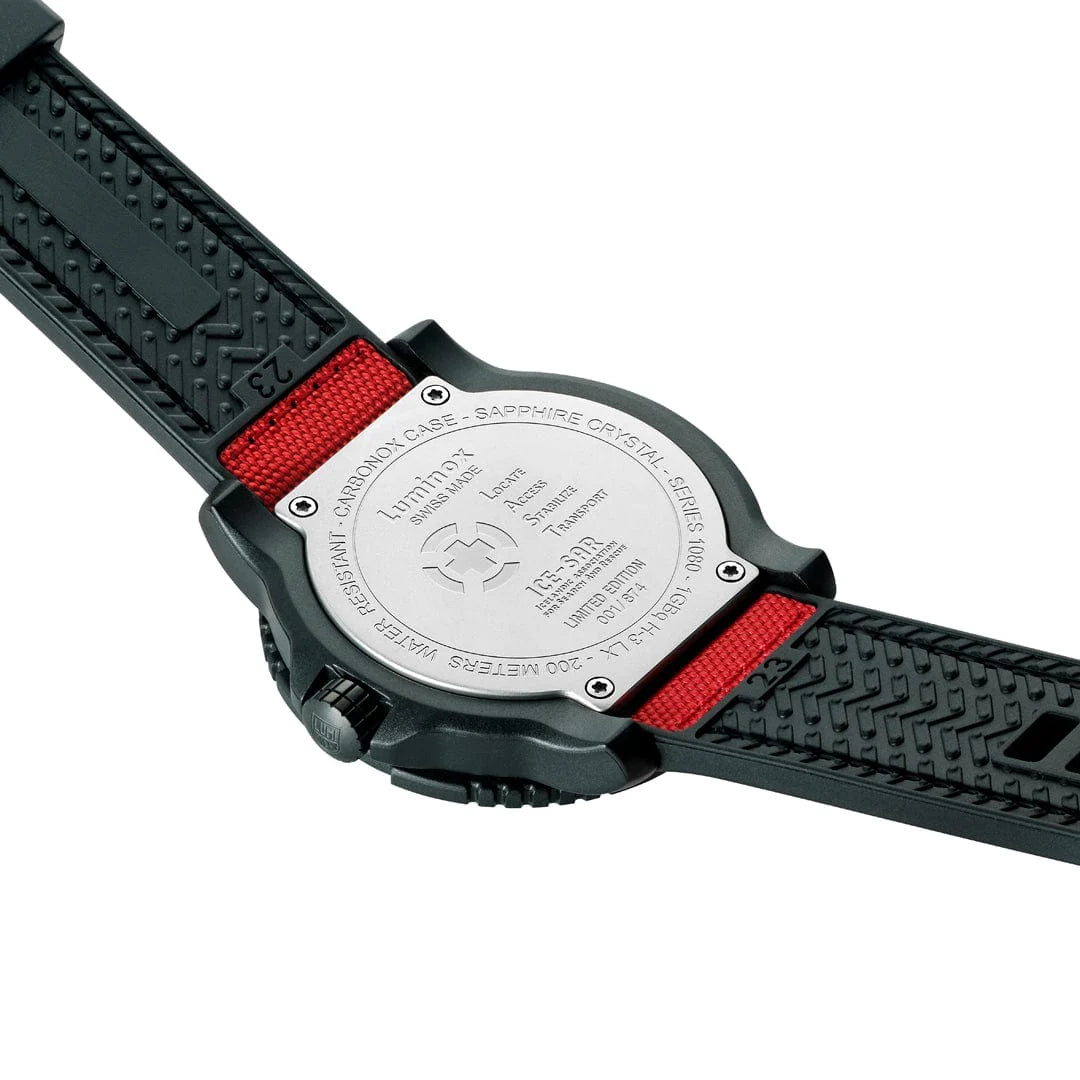 Luminox ICE-SAR Limited Edition 45mm Outdoor Uhr Schwarz Rot