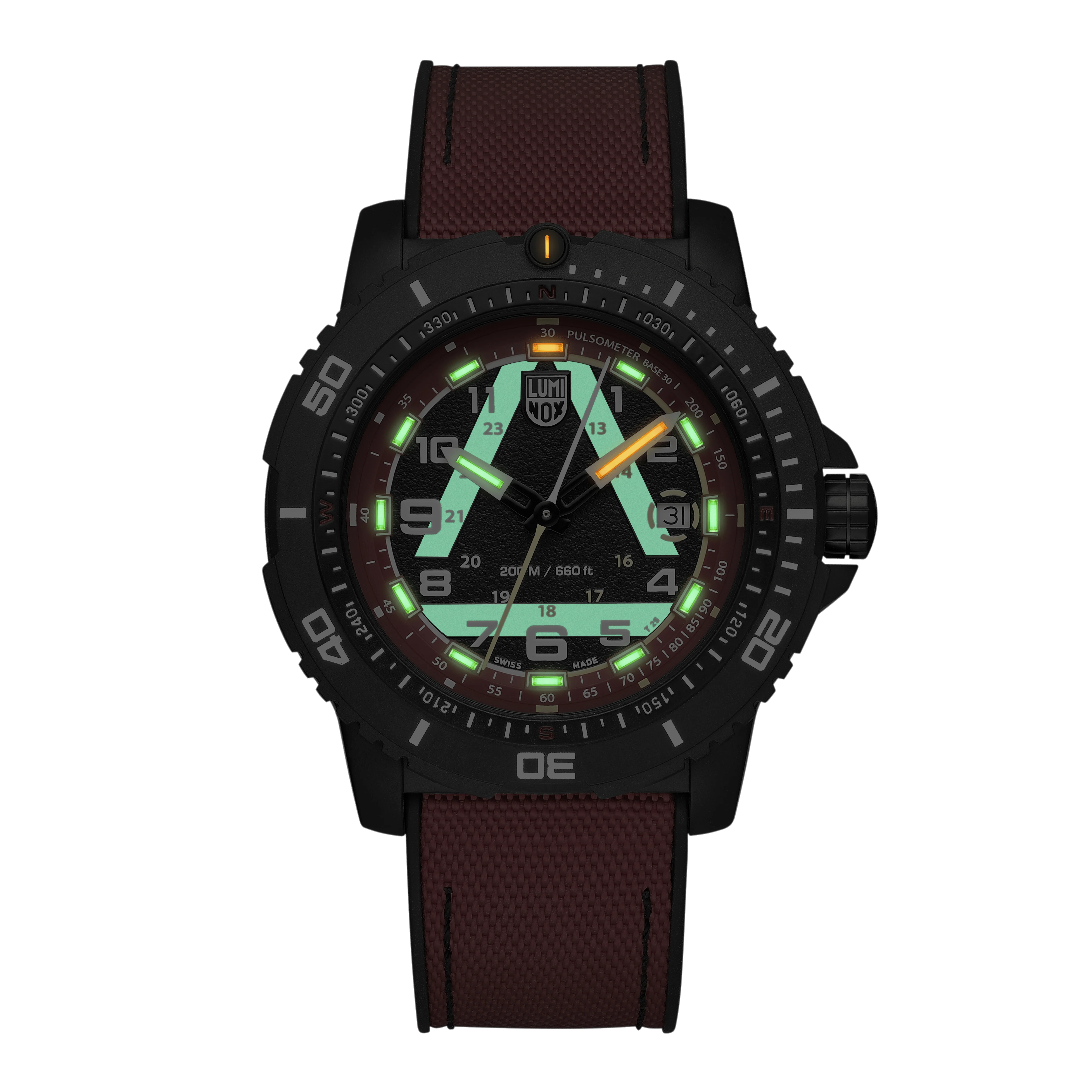 Luminox ICE-SAR Limited Edition 45mm Outdoor Uhr Schwarz Rot