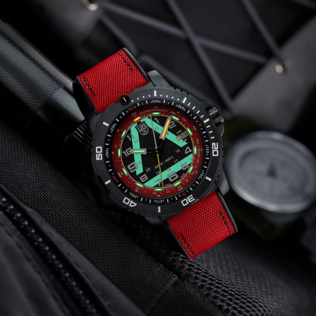 Luminox ICE-SAR Limited Edition 45mm Outdoor Uhr Schwarz Rot