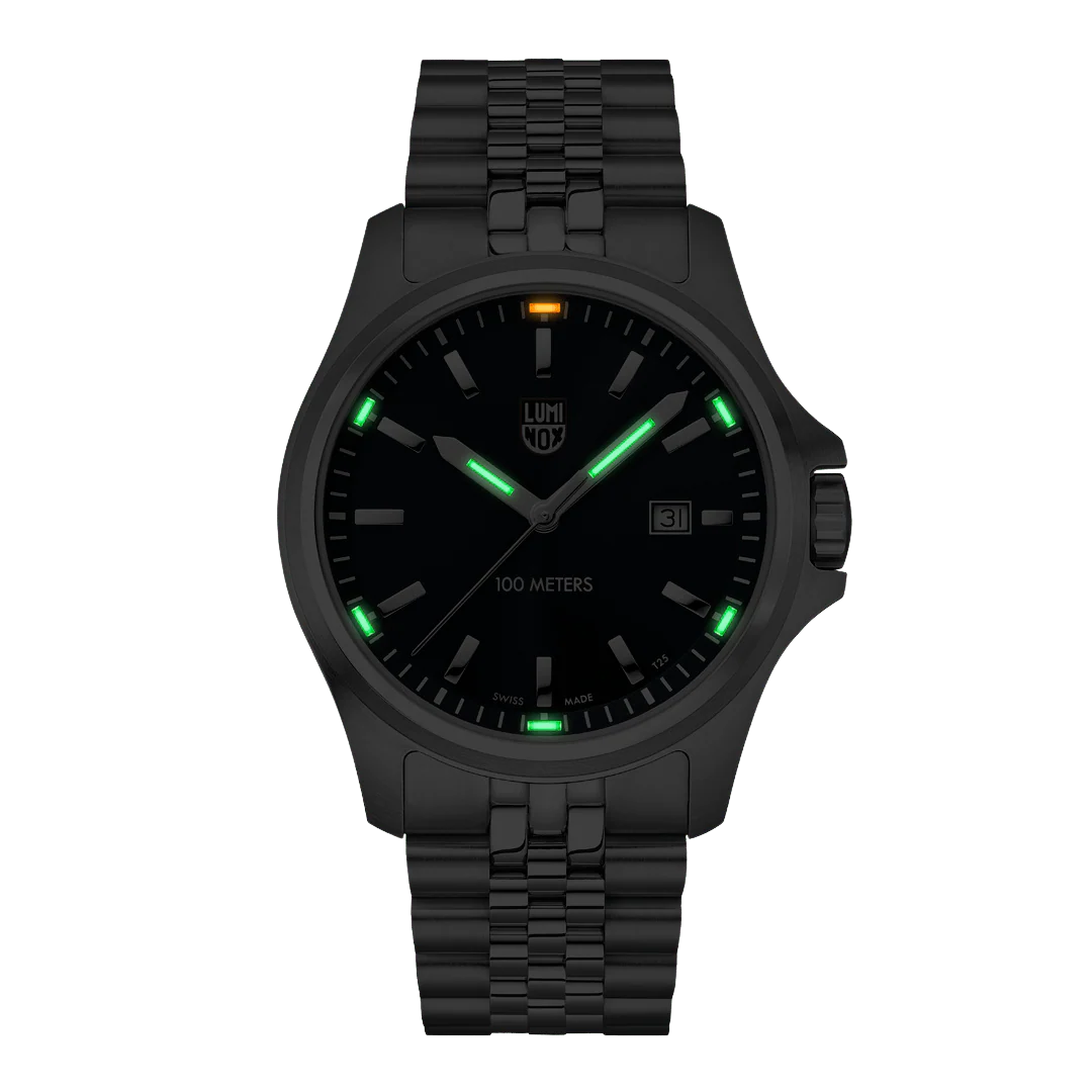 Luminox Dress Field 43mm Sport Uhr Edelstahl Blau