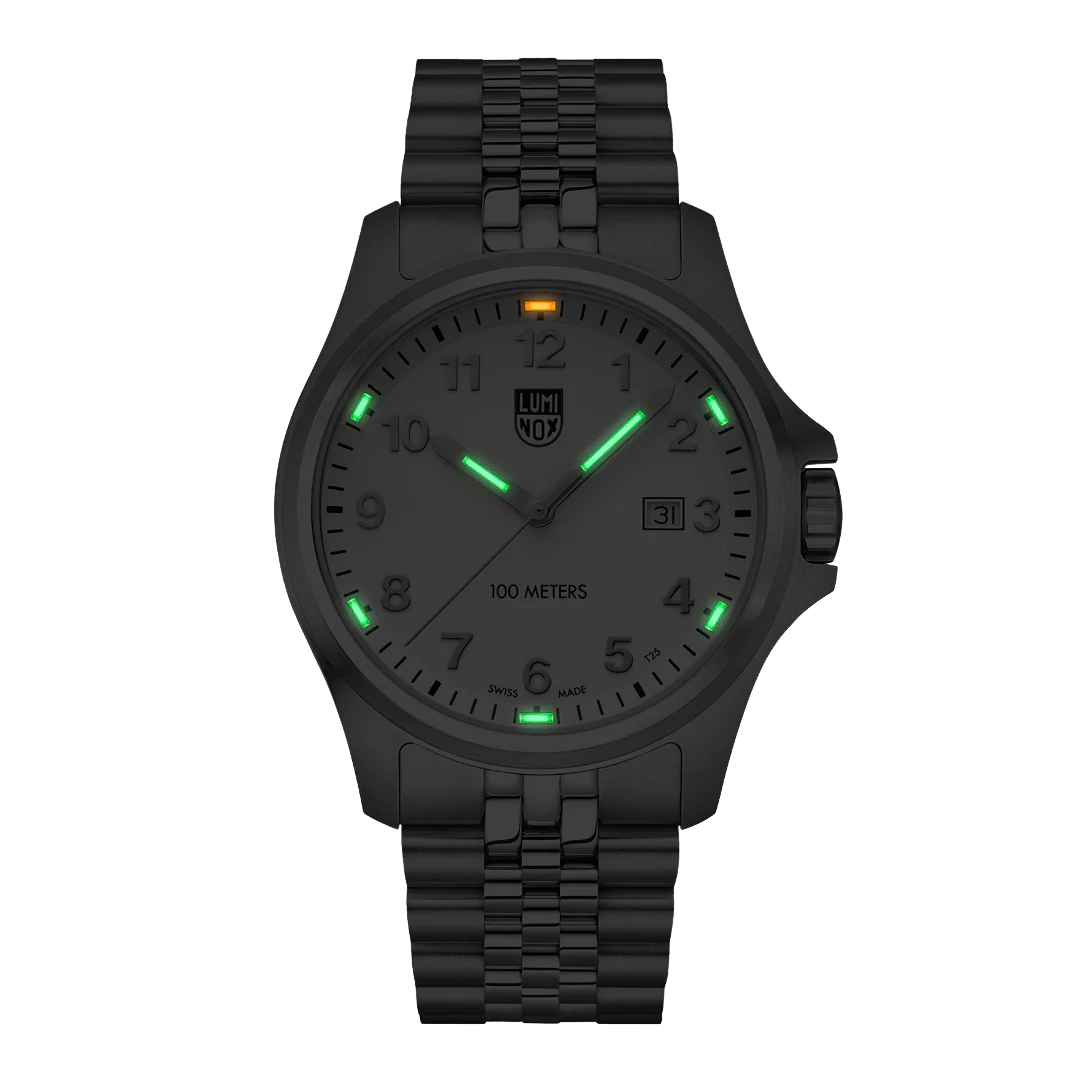 Luminox Dress Field 43mm Sport Uhr Edelstahl Weiss