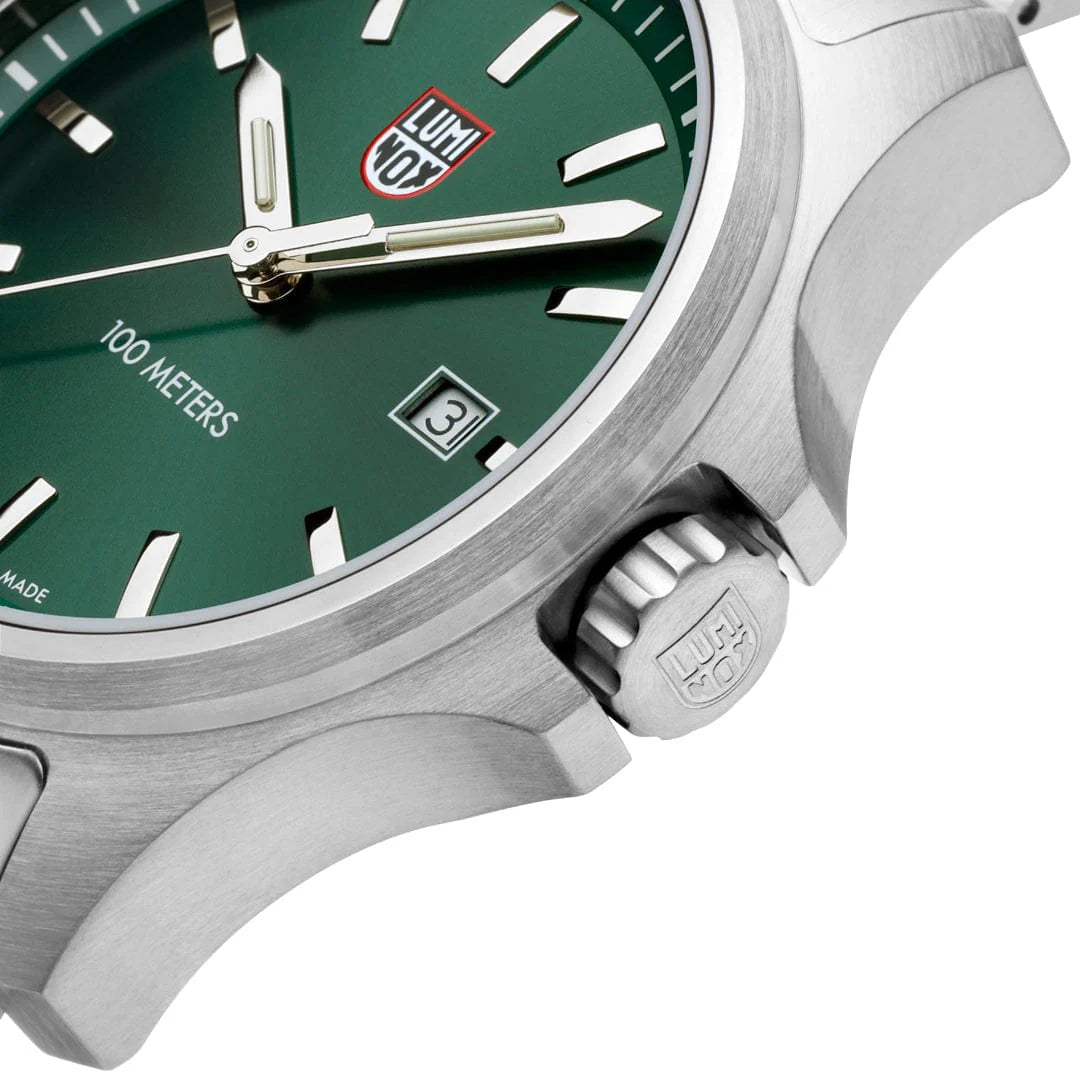Luminox Dress Field 43mm Sport Uhr Edelstahl Grün