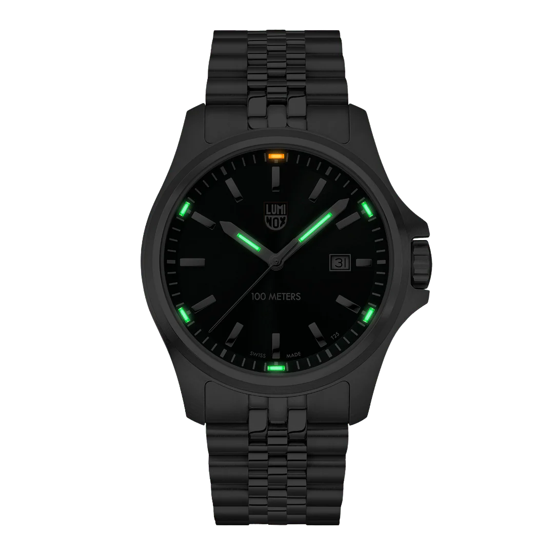Luminox Dress Field 43mm Sport Uhr Edelstahl Grün
