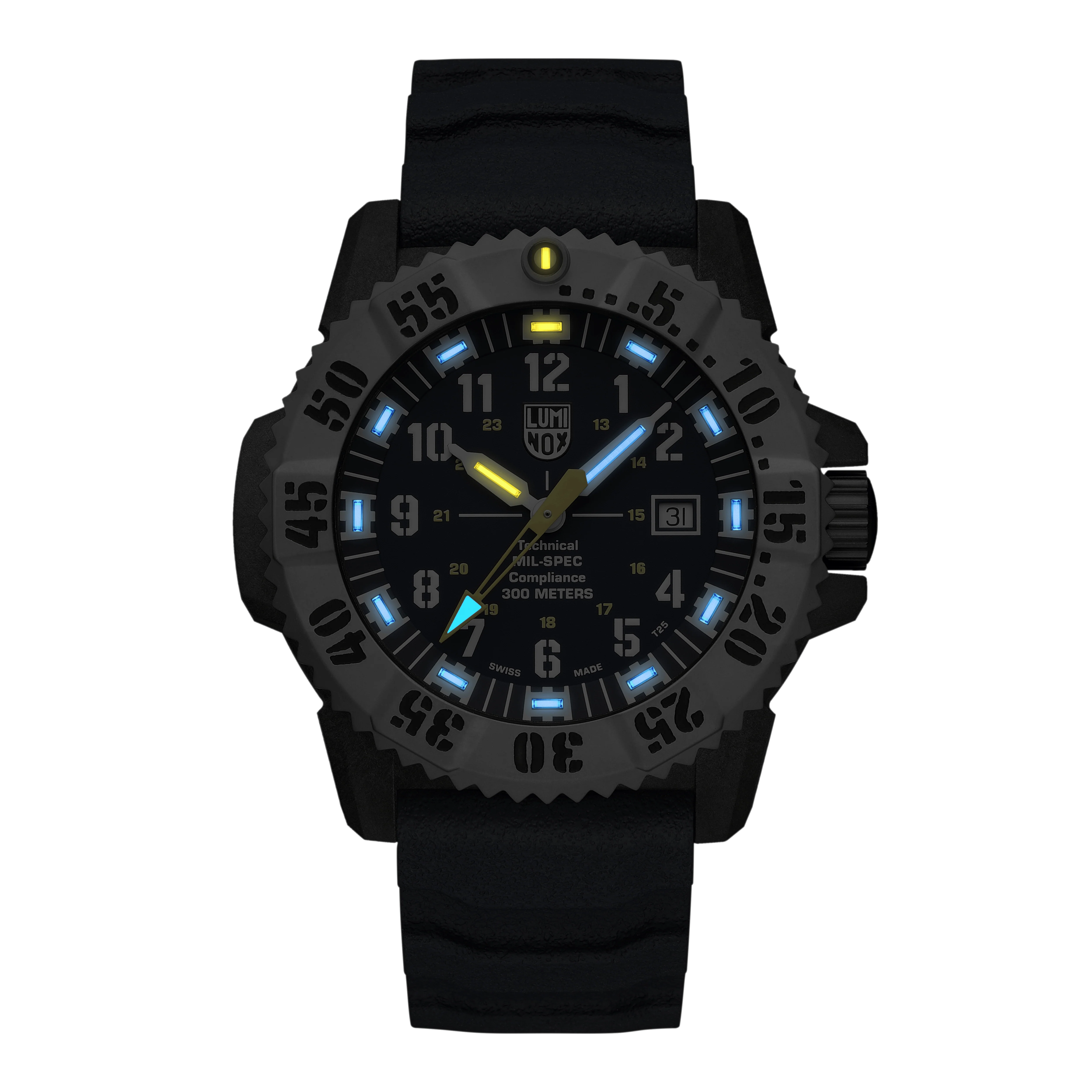 Luminox MIL-SPEC 46mm Taucheruhr Schwarz Titan