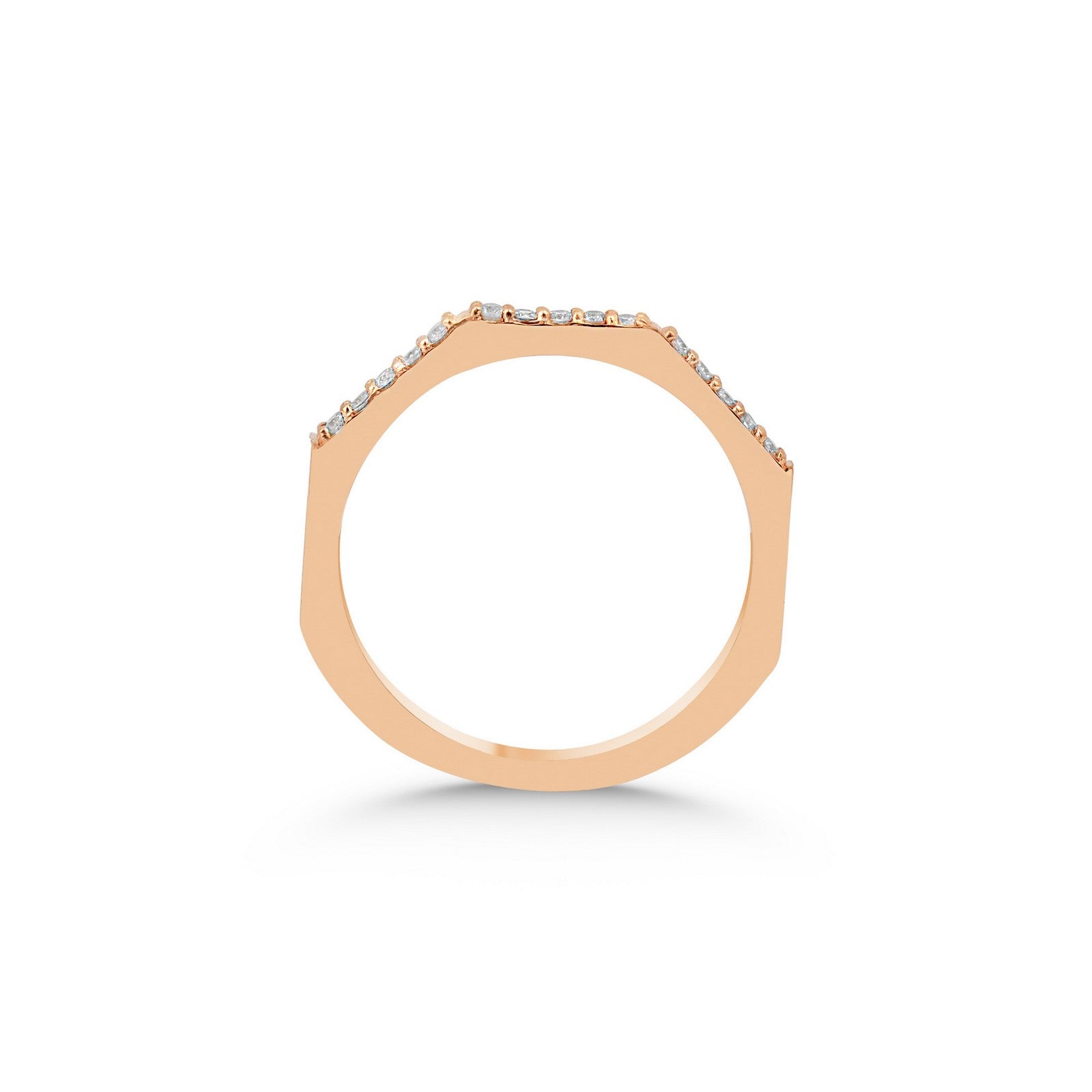 Gelbgold-Ring mit Diamanten - YZ0002786