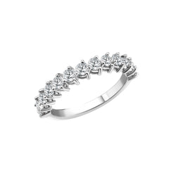 Or blanc 18 carats - 750 millièmes avec diamants - YZ0005018 