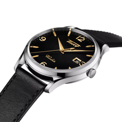 Tissot Heritage Visodate Quarz 40 mm – Edelstahl & Leder, Ref. T118.410.16.057.01