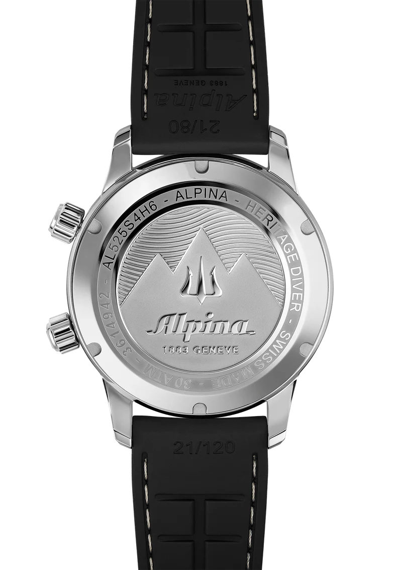 Alpiner Seastrong Diver Heritage Silber Herrenuhr - AL-525S4H6