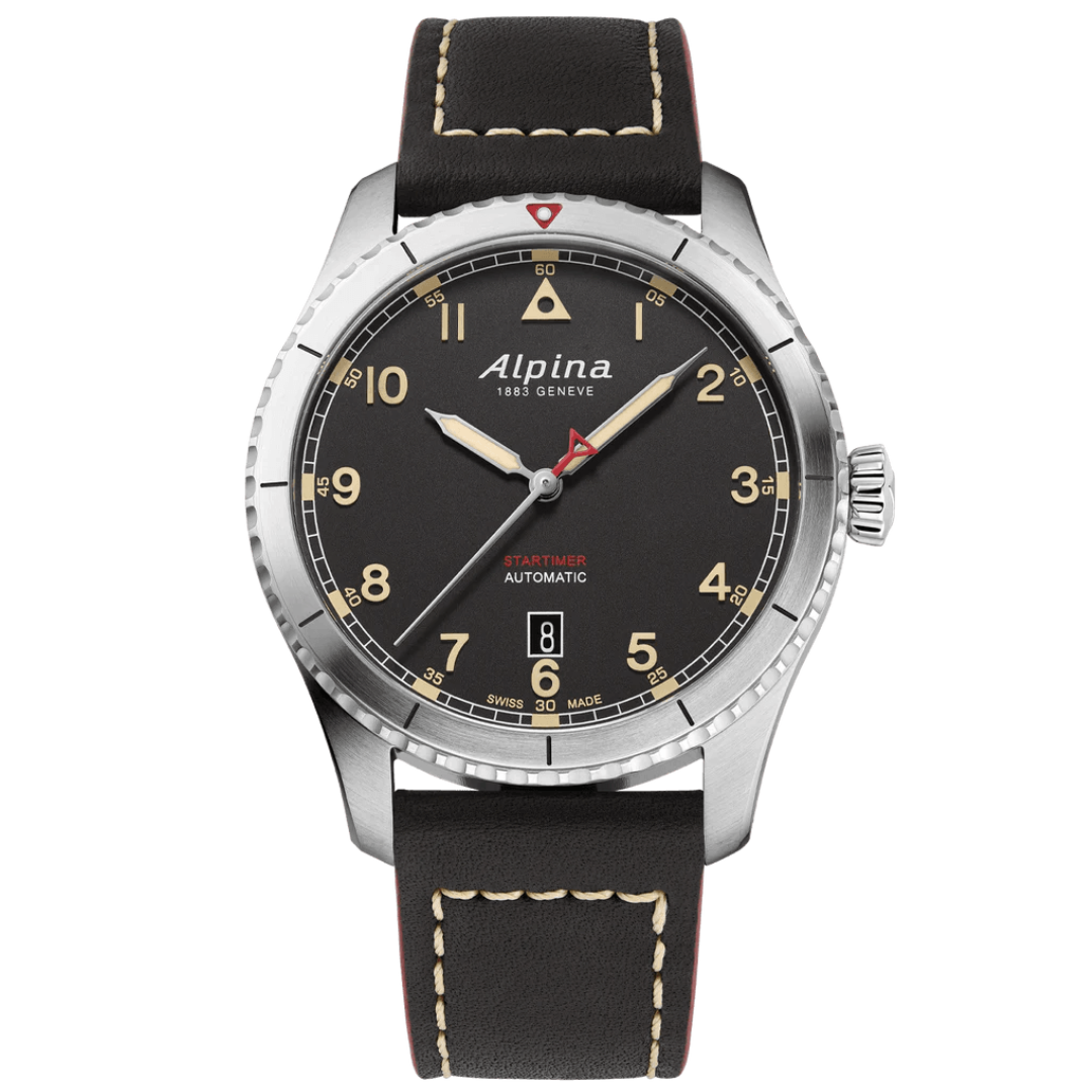 Alpiner Startimer Pilot Automatic Black Herrenuhr - AL-525BBG4S26