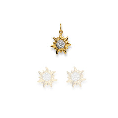 Anhänger Edelweiss Bicolor Gelbgold-Weissgold 750 Gold - 1556.07545/0002