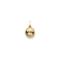 Anhänger Fussball Bicolor Gelbgold-Weissgold 750 Gold - 1556.08535/0001
