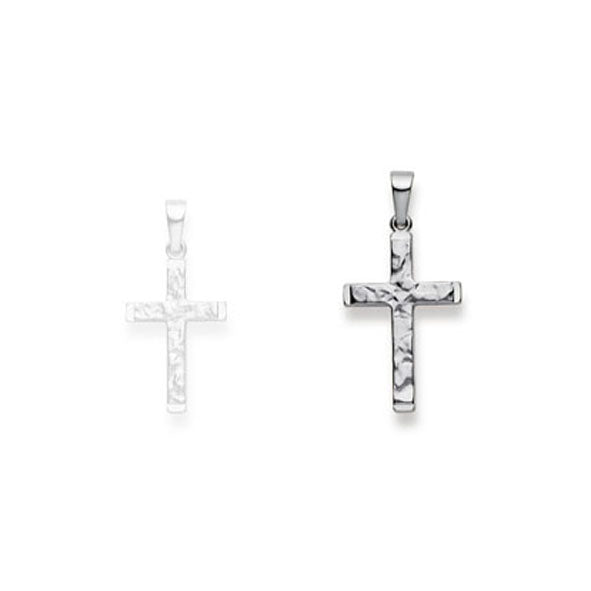 Anhänger Gold 750 Weiss Kreuz – 1258.02364/0001