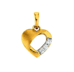 Anhänger Herz aus 750 Gelbgold - 1156.08868/0001