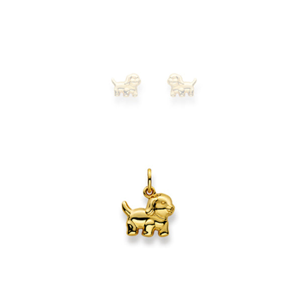 Anhänger Hund aus 750 Gelbgold - 1156.08600/0001