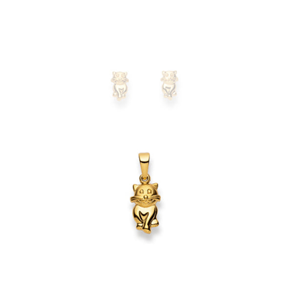 Anhänger Katze aus 750 Gelbgold - 1156.08439/0001