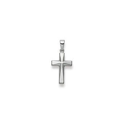 Anhänger Kreuz Weissgold 18 mm 750 Weissgold - 1258.02861/0001
