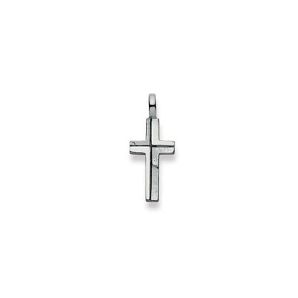 Anhänger Kreuz Weissgold 20 mm 750 Weissgold - 1258.02992/0002