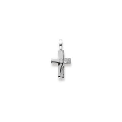 Anhänger Kreuz Weissgold Brillant 16 mm 750 Weissgold - 1258.03347/0001