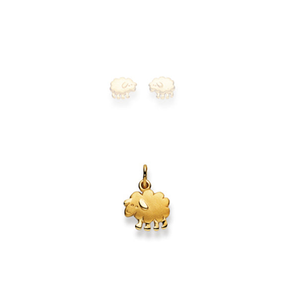 Anhänger Schaf aus 750 Gelbgold - 1156.08061/0001