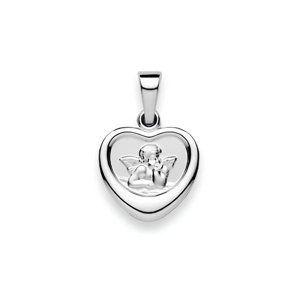 Engel Anhänger 925 Silber 12 mm Rhodiniert Matt/Poliert - 6258.02557/1200