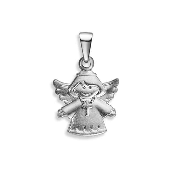 Anhänger Silber 925 weiss Engel poliert/sandmatt rhodiniert – 6258.03511/0001