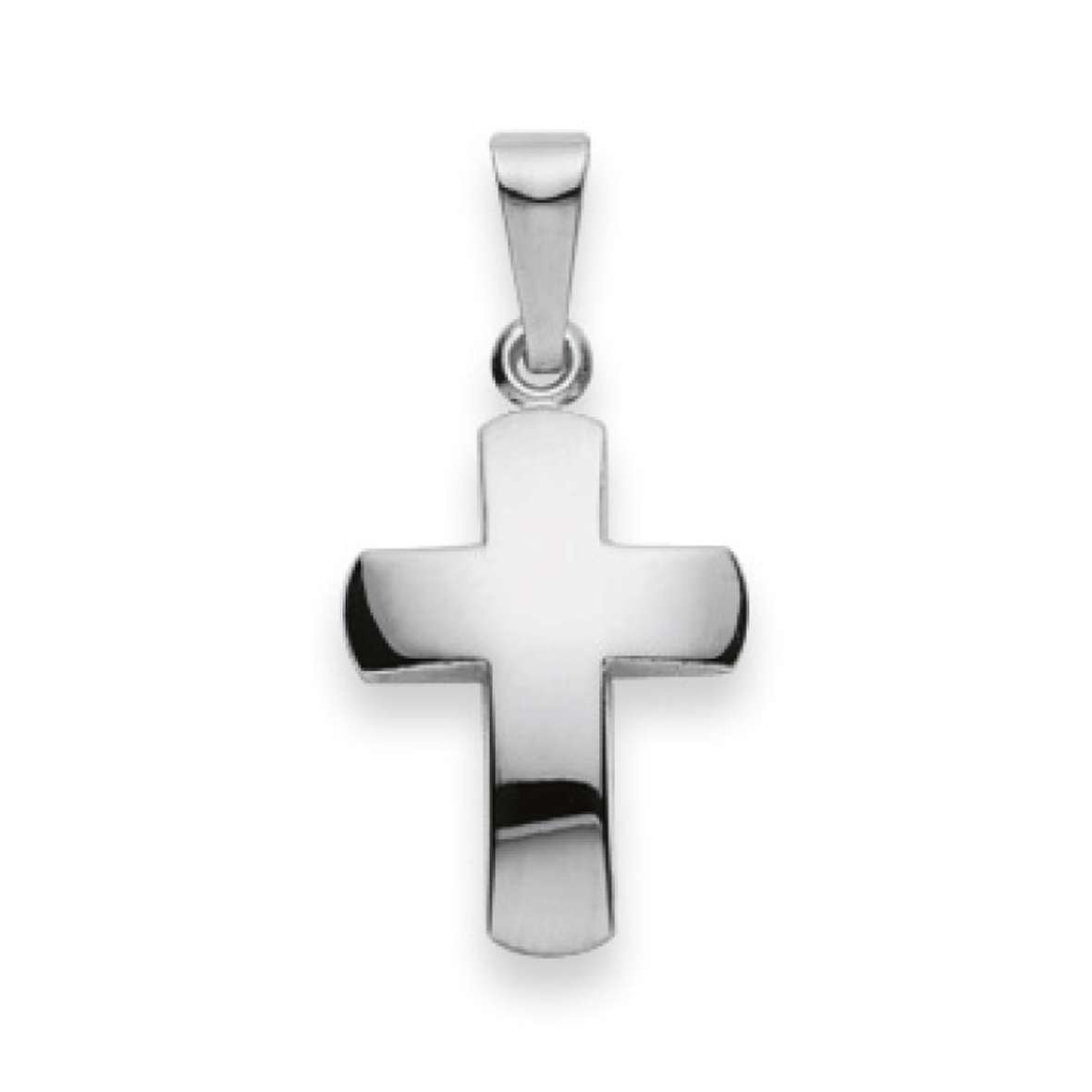 Anhänger Silber 925 weiss Kreuz poliert rhodiniert – 6258.03290/0001