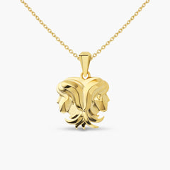 Anhänger Sternzeichen Zwillinge Gelbgold 585 Gold - 58-00232