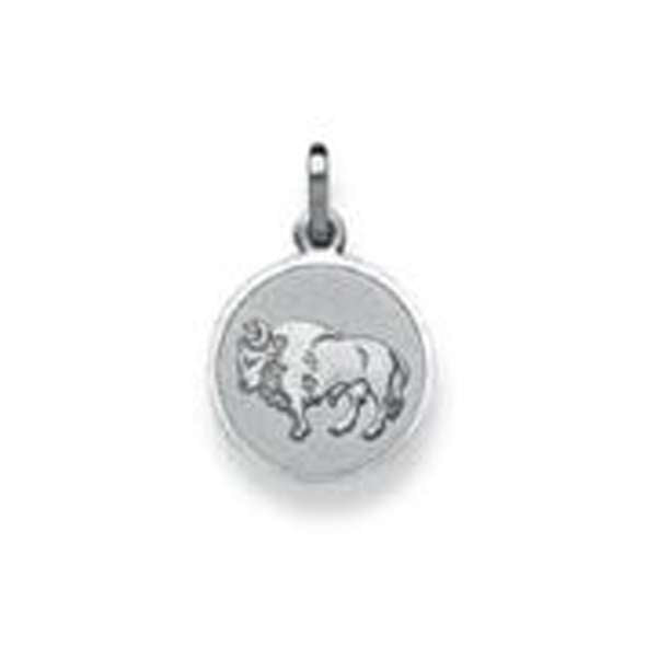 Anhänger Stier Silber 925 rhodiniert matt/poliert 12 mm – 6254.06052/0500