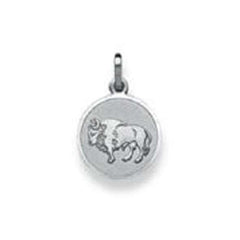 Anhänger Stier Silber 925 rhodiniert matt/poliert 12 mm – 6254.06052/0500