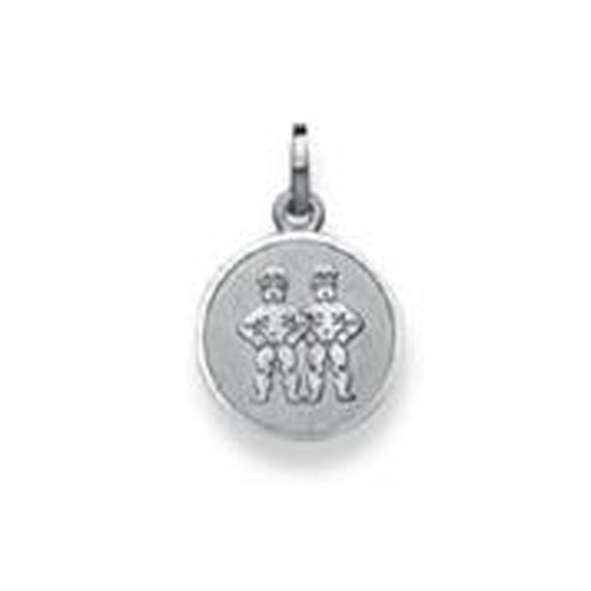 Anhänger Zwillinge Silber 925 rhodiniert matt/poliert 12 mm – 6254.06052/0600