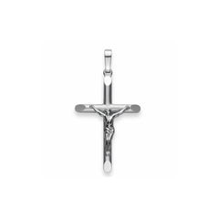 Kreuz Anhänger 925 Silber Matt/Poliert Rhodiniert 27x18 mm - 6258.03267/0001