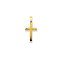 Anhänger 750/18 K Bicolor Kreuz - 1558.03333/0002