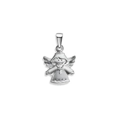 Engel Anhänger 925 Silber Poliert/Sandmatt Rhodiniert - 6258.03511/0001