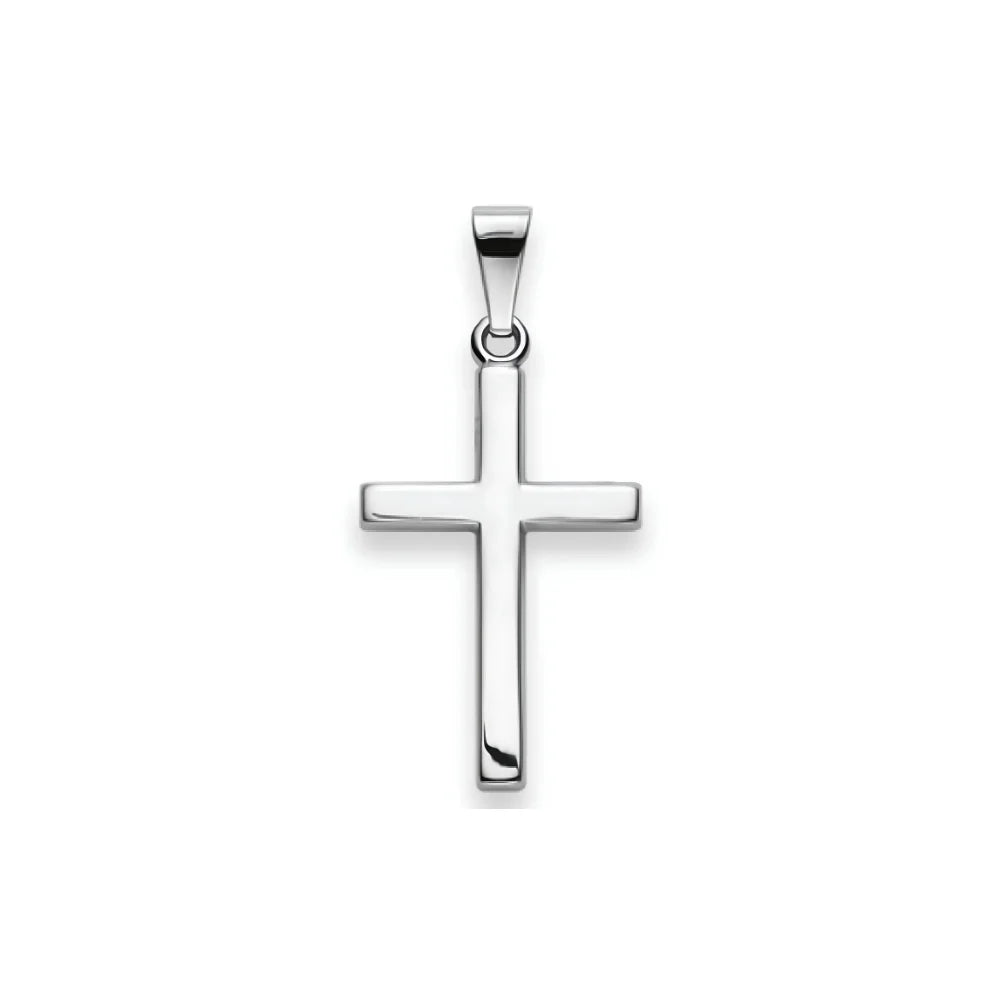 Kreuz Anhänger 925 Silber Poliert Rhodiniert 20x13 mm - 6258.03307/0001