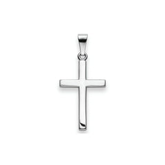 Kreuz Anhänger 925 Silber Poliert Rhodiniert 20x13 mm - 6258.03307/0001