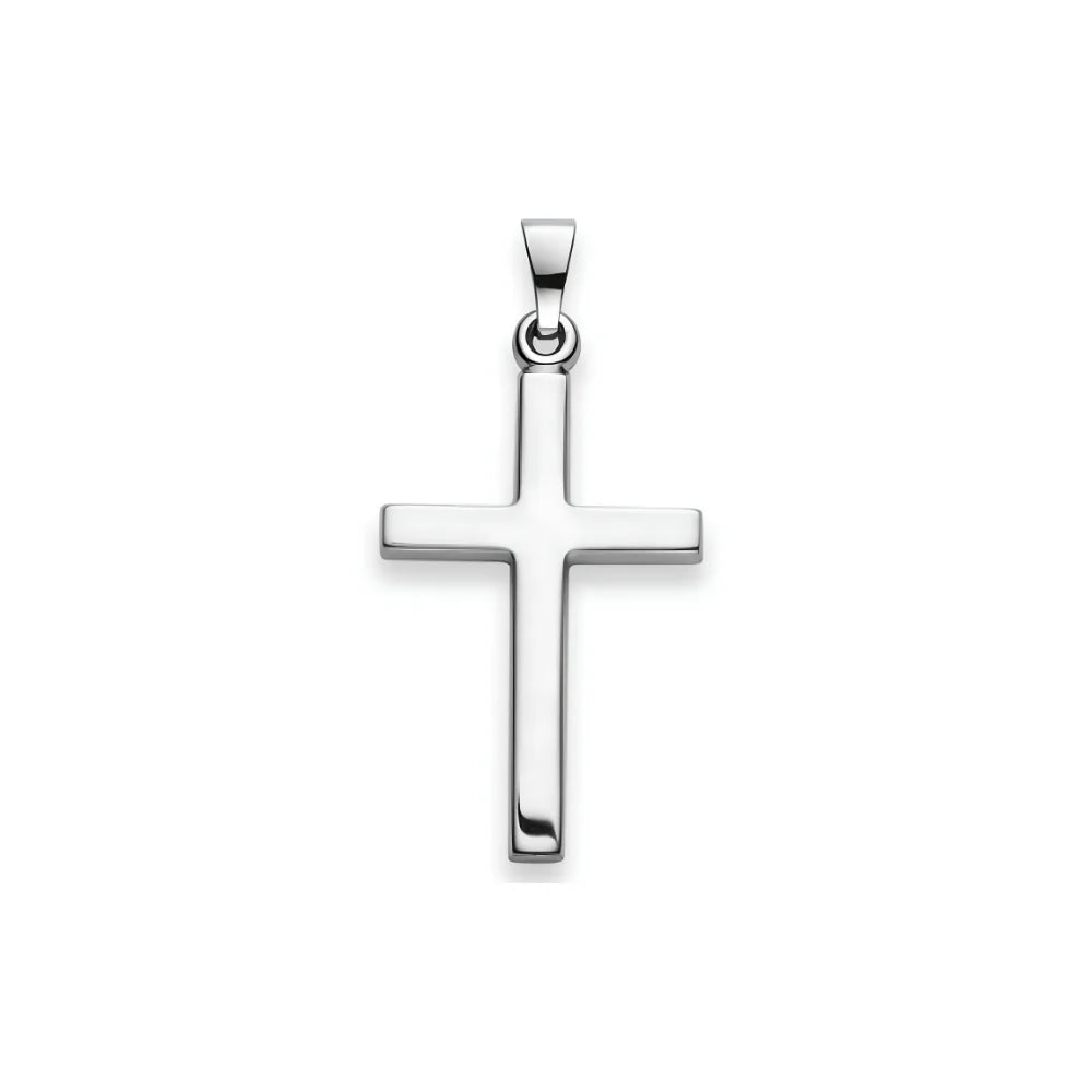 Kreuz Anhänger 925 Silber Poliert Rhodiniert 25x16 mm - 6258.03308/0001
