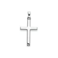 Kreuz Anhänger 925 Silber Poliert Rhodiniert 25x16 mm - 6258.03308/0001
