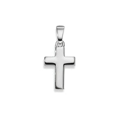 Anhänger Silber 925 Kreuz Poliert Rhodiniert Weiss 13x10 mm - 6258.03598/0001