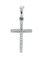 Anhänger Weissgold 750/18K Kreuz Diamant - 1258.03522/0002