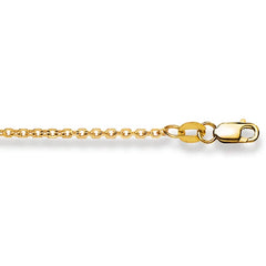 Ankerhalskette 18 Karat Gold -750 in Gelbgold Unisex 38cm - 50 cm x  1.8 mm