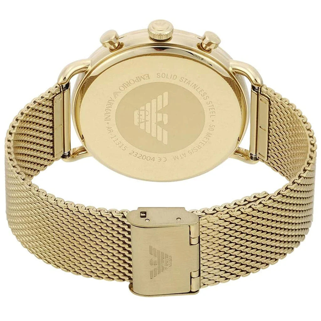 Emporio Armani Chronograph Gold Herrenuhr - AR11315